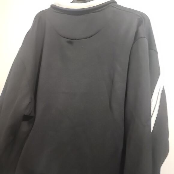 GIRBAUD Mens Full Zip Track Jacket Zipper Sleeve - Black White -2XL - Picture 10 of 13